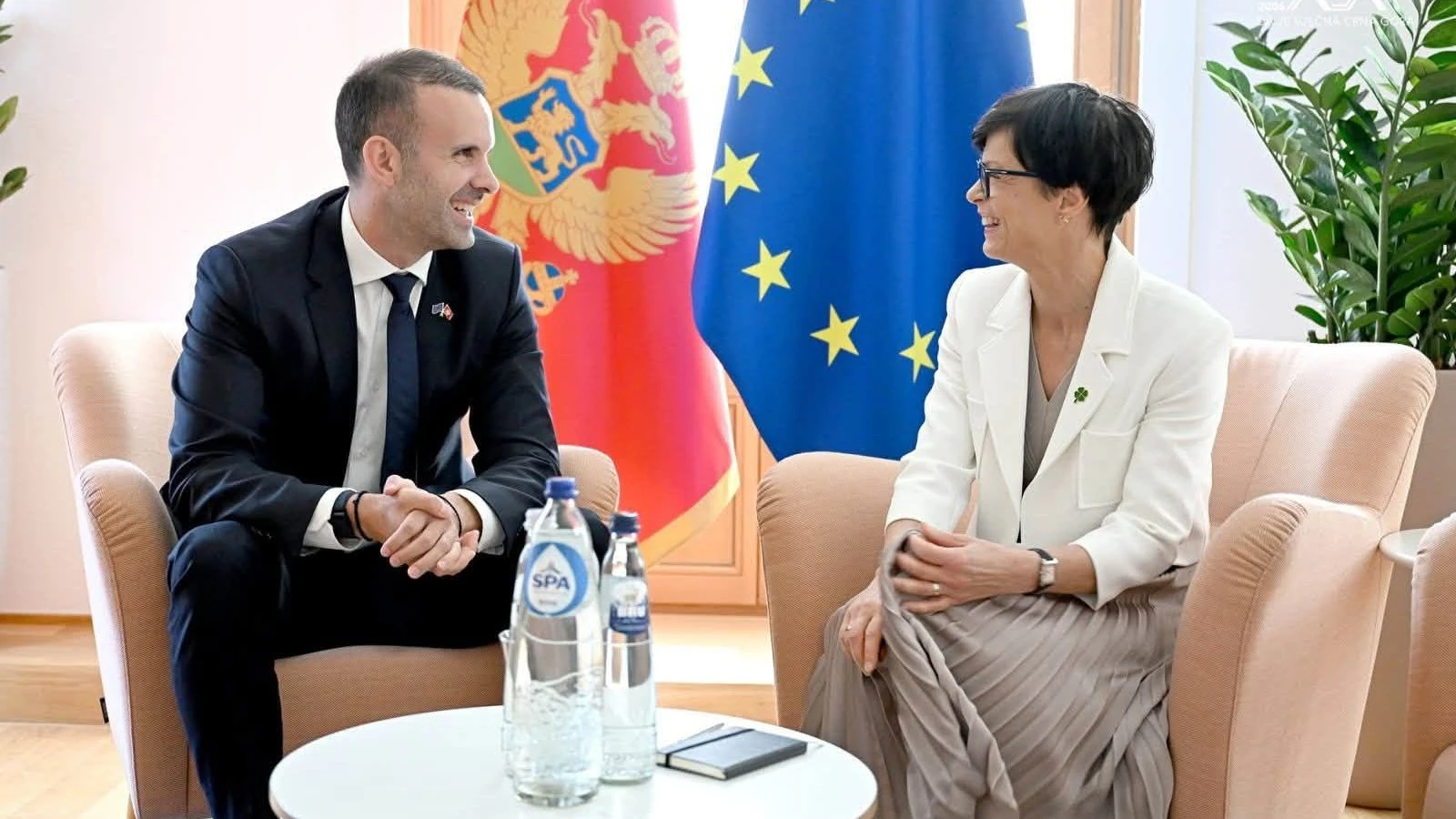 Зустріч прем'єр-міністра Чорногорії Мілойка Спаїча з єврокомісаркою Мартою Кос 14 липня 2026 року