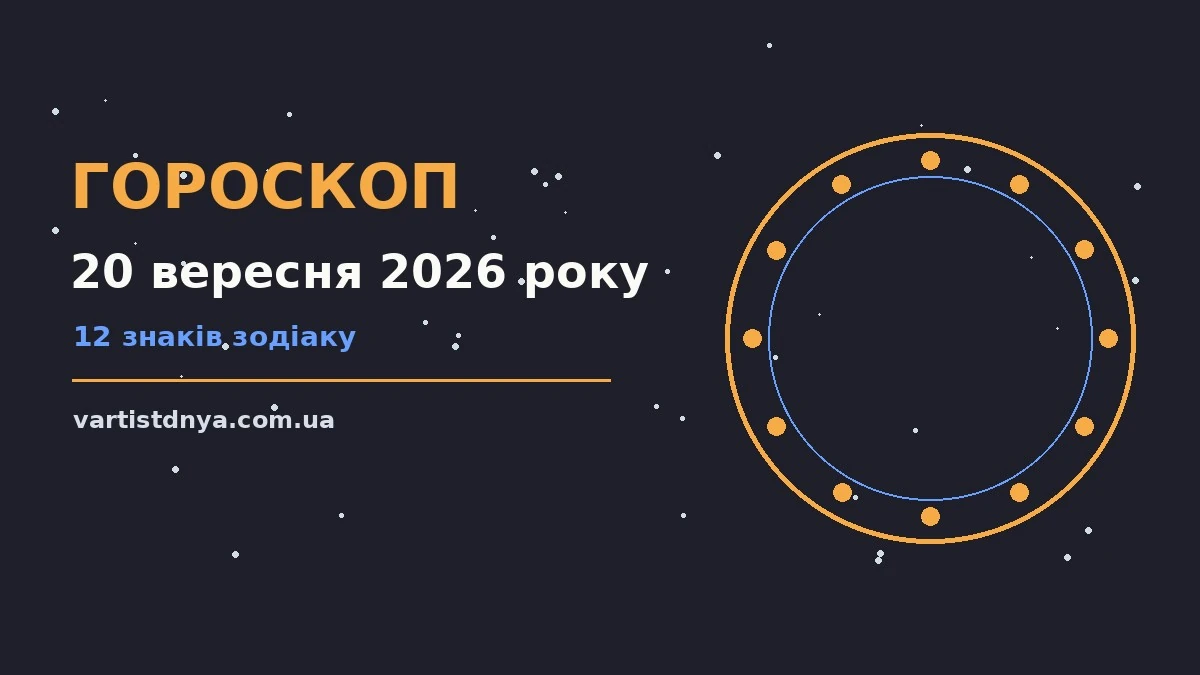 Гороскоп на 20 вересня 2026 року, неділя, кава і щоденник біля вікна